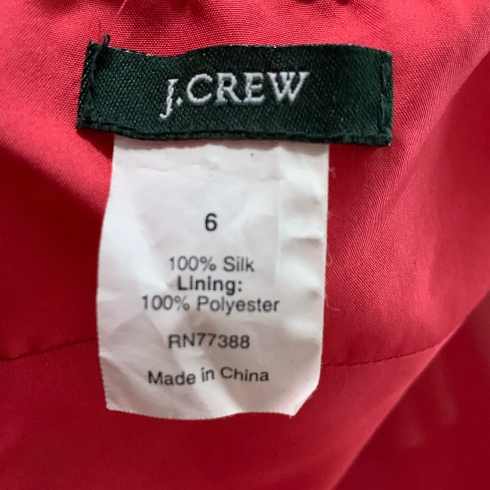 Vintage J Crew Silk Elegant Strapless Dress - Picture 14 of 14
